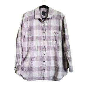 Lily & Lottie Button Down Long Sleeve Flannel Top XXL